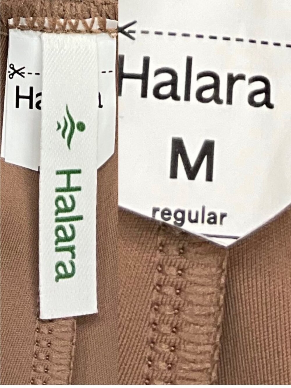 Halara DayStretch High Waisted Pockets Straight Leg Pant M Tan - Picture 5 of 14